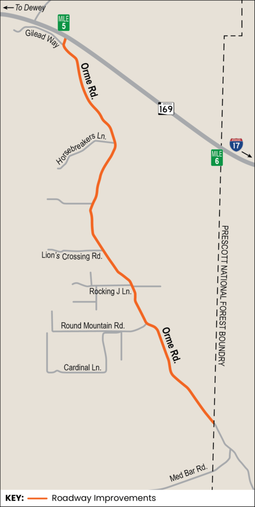 Orme Road Improvements Map